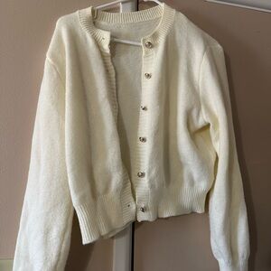 Elegant Cream Women's Sweater